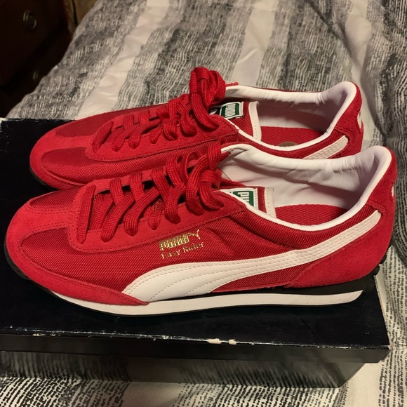 Red low top pumas Clearance